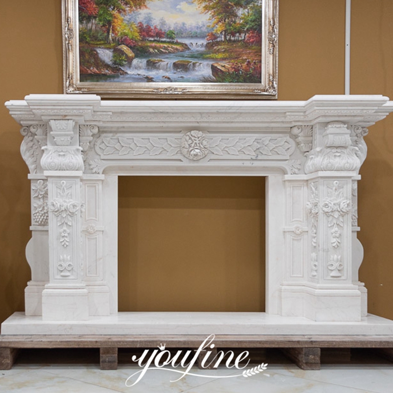 Marble Fireplace Surround for Sale Factory Supply